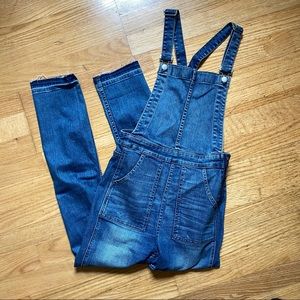 Madewell denim skinny overalls